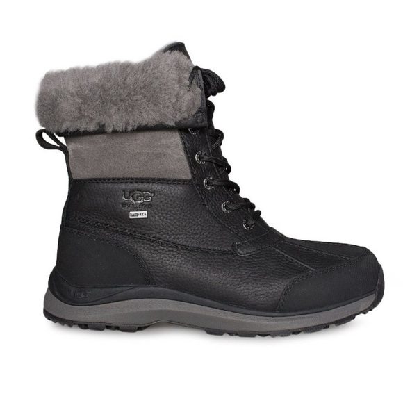 UGG Women’s Adirondack III Waterproof Winter Boots Black, Size 7 - Picture 3 of 5